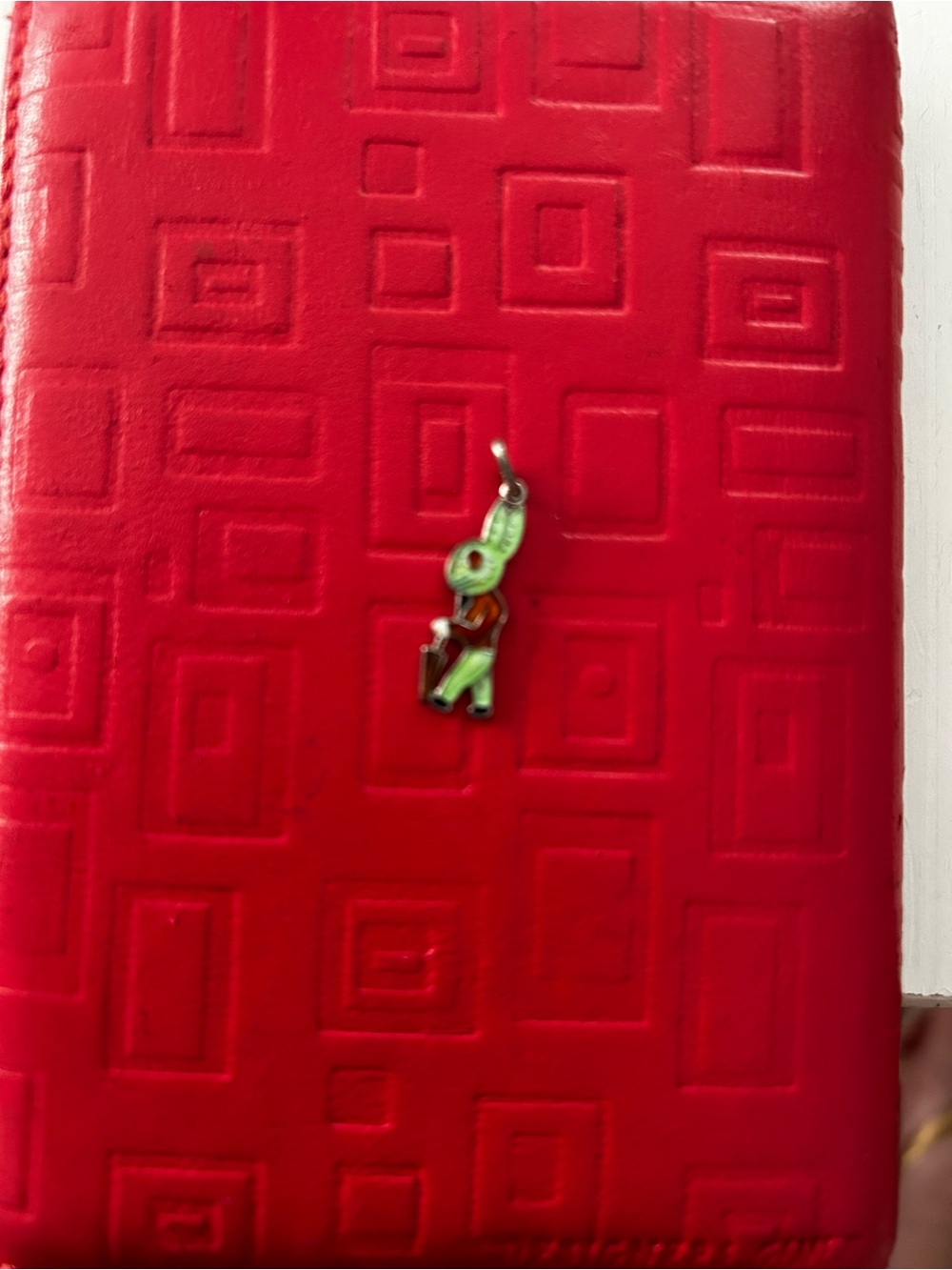 Green Enamel Elephant Pendant Necklace Charm